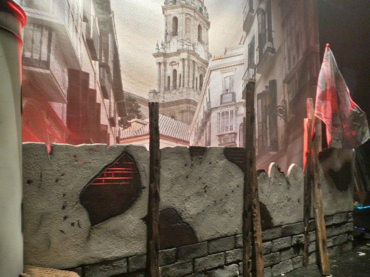 Escenografía para La Barricada carnavales de Málaga