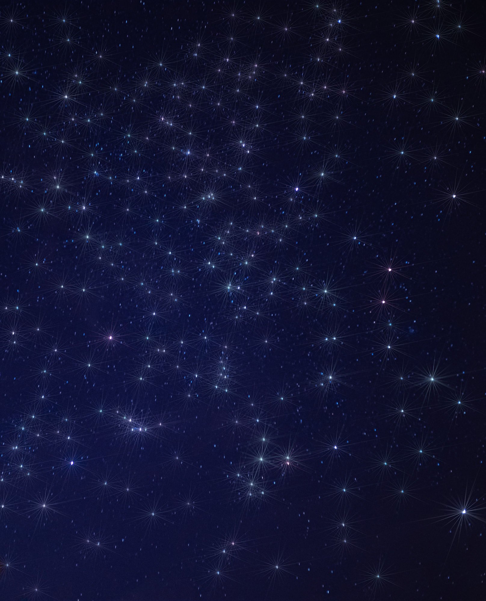 cielo estrellado en el techo de una habitacion